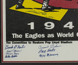 Willie Mays 1946 Negro League World Series Multi Signed Framed Promo BAS Holo