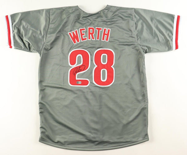 Jayson Werth Signed Philidelphia Phillies Jersey Beckett 2008 World Series Champ