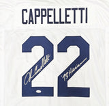 PENN STATE JOHN CAPPELLETTI AUTOGRAPHED SIGNED WHITE JERSEY "73 HEIS" JSA 221330