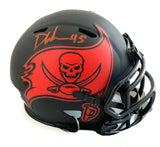 DEVIN WHITE SIGNED BUCCANEERS ECLIPSE MINI HELMET w/ BECKETT COA