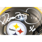 Jerome Bettis Autographed Pittsburgh Steelers Mini Helmet Beckett Witness 51638