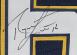 Ryan Leaf Autographed San Diego Chargers Blue Custom Football Jersey JSA
