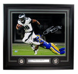 Saquon Barkley Signed/Autographed 16x20 Photo Eagles Framed Beckett 193278