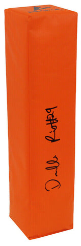 Darrelle Revis (NEW YORK JETS) Signed BSN Orange Endzone Pylon - (SCHWARTZ COA)
