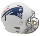 Christian Gonzalez Signed New England Patriots Speed Authentic Rivalries Helmet