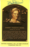 Bobby Doerr Autographed/Signed Boston Red Sox HOF Postcard Beckett 56519