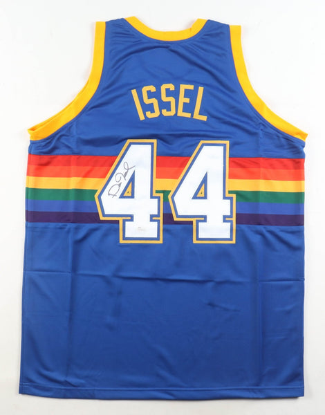 Dan Issel Signed Denver Nuggets Jersey (JSA COA) 6xNBA All Star/ HOF 1993 Center