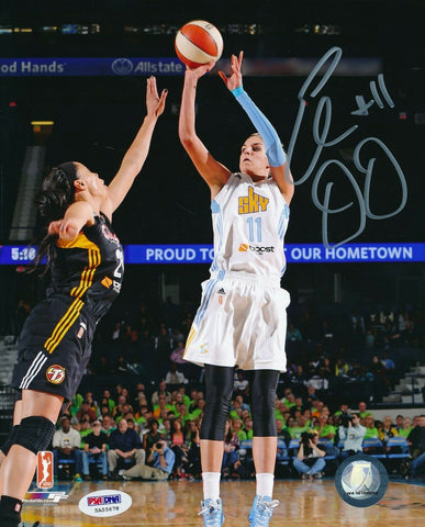 Elena Delle Donne Sky Shooting Signed 8x10 Photo Autograph Auto PSA/DNA