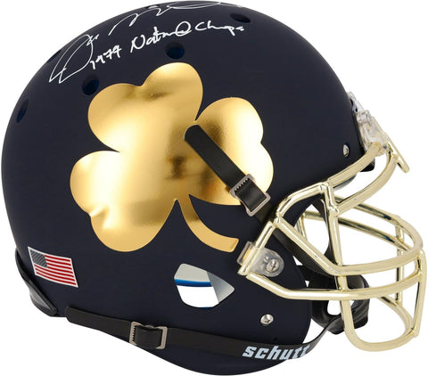 Signed Joe Montana Notre Dame Helmet