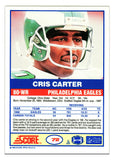 Cris Carter Autographed Eagles 1989 Score Rookie Card #72 w/HOF'13 - (SS COA)