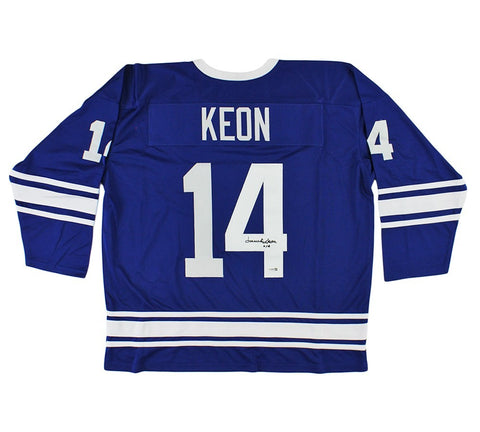 Dave Keon Signed Toronto Custom Blue Jersey