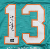 Dan Marino Signed Miami Dolphins Career Highlight Stat Jersey (Marino) HOF Q.B.
