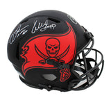 M Alstott, D Brooks, W Sapp Signed Tampa Bay Buccaneers Speed Auth Eclips Helmet