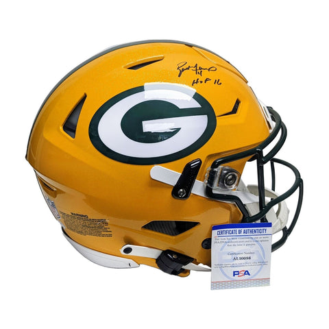 Brett Favre Packers Flex Full Size Authentic Football Helmet - HOF 16 PSA