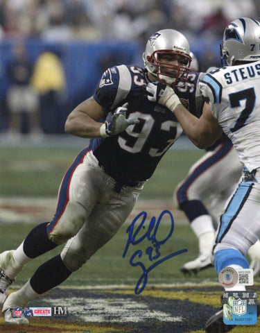 Richard Seymour Autographed New England Patriots 8x10 Photo Beckett 40666