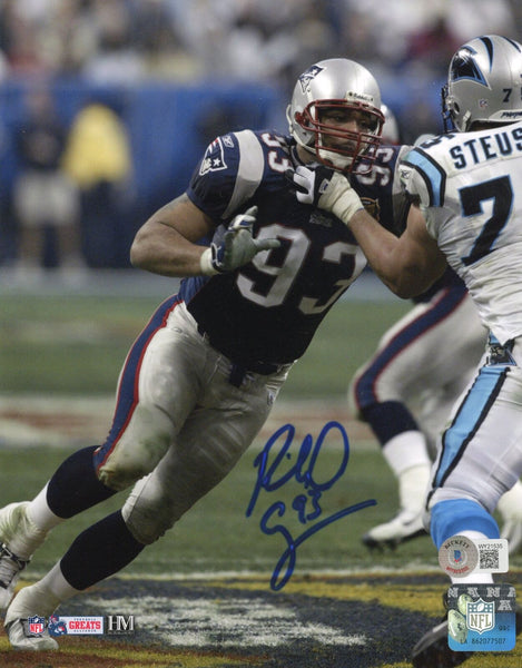 Richard Seymour Autographed New England Patriots 8x10 Photo Beckett 40666