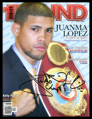 Juan Manuel, Lopez Juanma Autographed Primer Round Magazine Beckett QR #BH26933