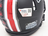 GARRETT WILSON AUTOGRAPHED OHIO STATE BLACK SPEED MINI HELMET FANATICS 216717
