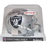 Ted Hendricks Signed Oakland Raiders Mini Helmet HOF Beckett 42833