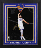Warriors Stephen Curry Signed 16x20 Framed Dunking Spotlight Photo JSA #AS85254
