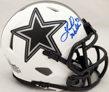 HERSCHEL WALKER AUTO COWBOYS LUNAR ECLIPSE WHITE MINI HELMET BECKETT QR 193846