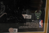 Giannis Antetokounmpo Autographed 11x14 Photo -- Framed 18x20 | Fanatics COA