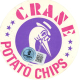 Otis Armstrong Autograpghed 1976 Crane Football Disc Potato Chips Beckett 59271