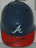 Braves Hall of Famer HANK AARON Signed Atlanta Rawlings Mini Helmet AUTO - JSA