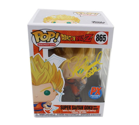 Sean Schemmel Signed Super Saiyan 2 Goku #865 Dragon Ball Funko Pop