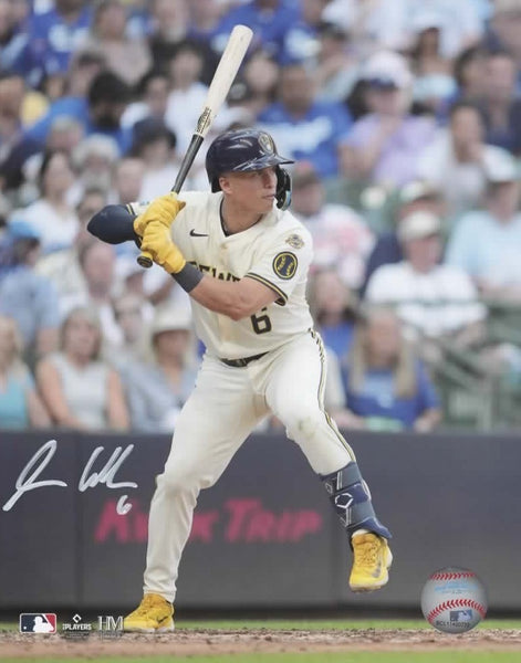 ISAAC COLLINS - Milwaukee Brewers Outfielder - Signed 8x10 Photo #2 AUTO - Sale!