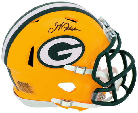 Matthew Golden Signed Green Bay Packers Riddell Speed Mini Helmet - (SS COA)