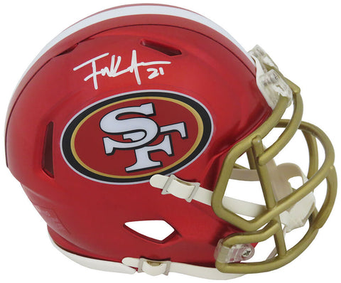 Frank Gore Signed San Francisco 49ers FLASH Riddell Speed Mini Helmet - (SS COA)