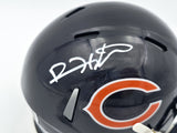 DEVIN HESTER AUTOGRAPHED BEARS BLUE SPEED MINI HELMET BECKETT WITNESS 244043
