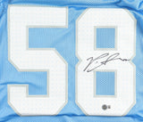 Penei Sewell Signed Detroit Lions Jersey (Beckett) 2021 #7 Overall Draft Pick OT