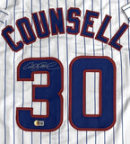 Chicago Cubs CRAIG COUNSELL Signed Custom Replica Pinstripe Jersey AUTO - BAS