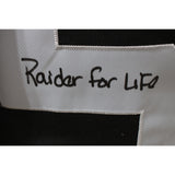 Howie Long Autographed Oakland Raiders M&N Black Jersey 2 Insc. Beckett 49676