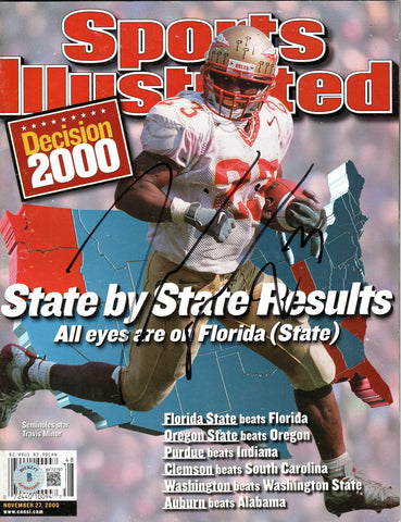 Travis Minor Autographed Florida State FSU Sports Illustrated 11/27/2000 Beckett