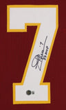 Joe Theismann Signed Washington Redskins 35x43 Framed Jersey (Beckett) 1983 MVP