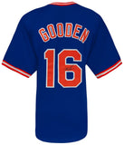 Dwight Gooden (METS) Signed Blue Custom Baseball Jersey - (SCHWARTZ COA)