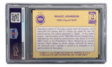 Magic Johnson Signed LA Lakers 1986 Star #9 Trading Card PSA Gem MT 10