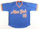 Darryl Strawberry Signed Mets Jersey (JSA QR) 3xNew York World Series Champion