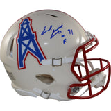Earl Campbell Signed Tennessee Titans Authentic Retro Helmet Beckett W 56954
