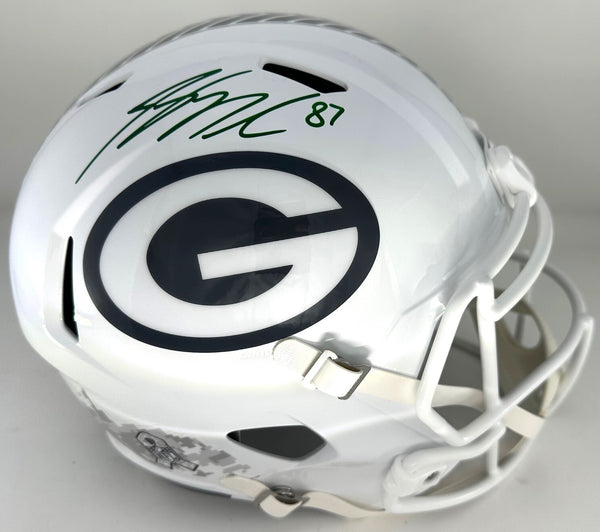 Packers JORDY NELSON Signed Full Size 2024 SALUTE Replica Helmet AUTO - JSA