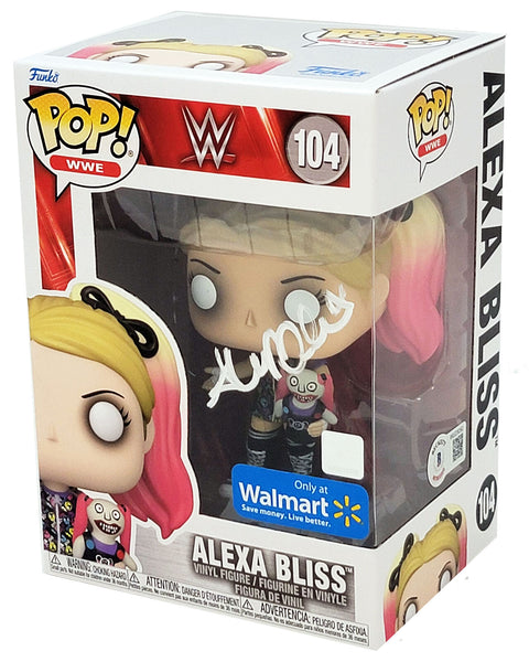 ALEXA BLISS AUTOGRAPHED FUNKO POP #104 VINYL FIGURINE BECKETT BAS WITNESS 208703