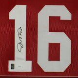 Joe Montana Signed San Francisco 49ers Framed Red NFL Jersey