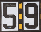Jack Ham Signed Pittsburgh Steelers Bumble Bee Jersey Inscrd "HOF 88" (Beckett)