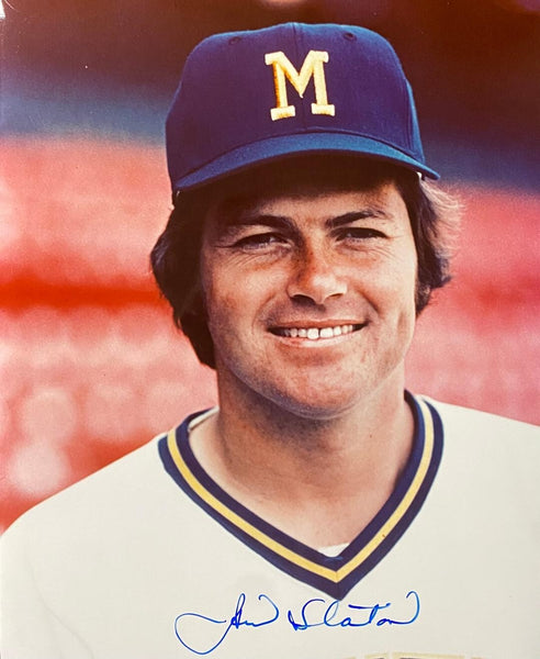 Milwaukee Brewers 1982 AL Champion Pitcher JIM SLATON Signed 8x10 Photo #9 AUTO