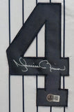 FRAMED N.Y. YANKEES MARIANO RIVERA AUTOGRAPHED SIGNED INSC JERSEY BECKETT HOLO