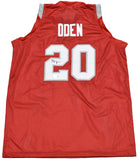 GREG ODEN SIGNED OHIO STATE BUCKEYES #20 RED BASKETBALL JERSEY BECKETT