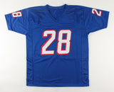Curtis Martin Signed New England Patriots Jersey (Schwartz) 5xPro Bowl R.B.